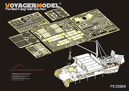 Voyager Model PE35969 WWII German Bergepanther Ausf.A (Early type,Panther A tool holders) Basic (MENG SS-015) 1/35