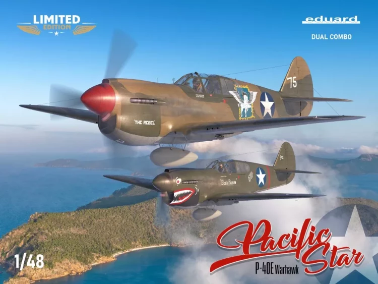 Eduard 11185 PACIFIC STAR P-40E Warhawk DUAL COMBO 1/48