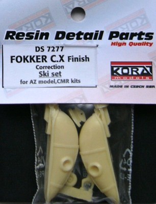 Kora Model DS7277 Fokker C.X Finnish Correct Ski set (AZ,CMR) 1/72