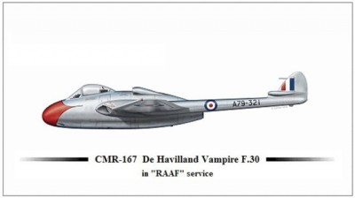 CZECHMASTER CMR-72167 1/72 de Havilland F.30 in RAAF service