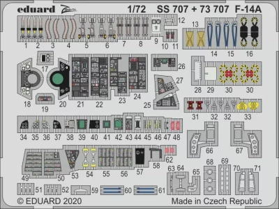 Eduard 73707 SET F-14A (ACAD) 1/72