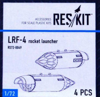 ResKit RS72-0049 LRF-4 rocket launcher (4 pcs.) 1/72