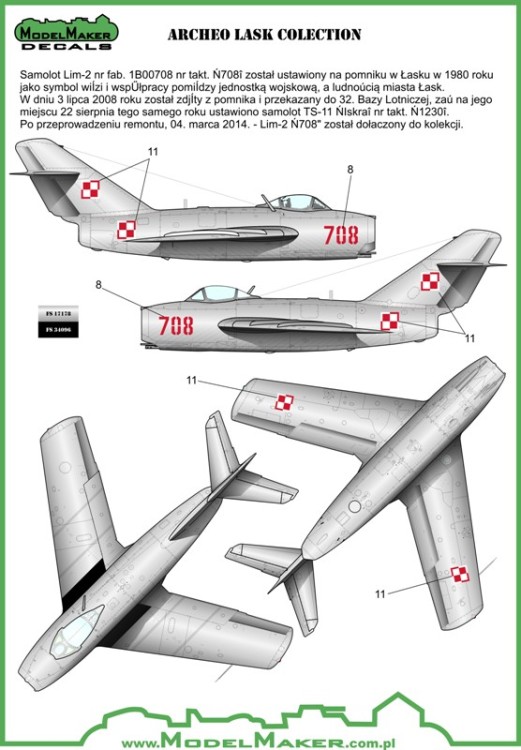 Model Maker Decals D48088 Archeo Lask Collection. 1/48