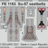 Eduard FE1153 Su-57 seatbelts STEEL (ZVE) 1:48
