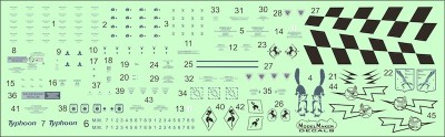 Model Maker Decals D72140 Apennine Eurofighters generic set 1/72