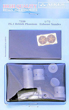 Aires 7358 FG.1 British Phantom exhaust nozzles (AIRFIX) 1/72