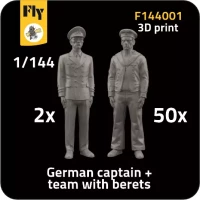 Fly F144001 2x Captain & 50x Sailors w/ berets 1/144