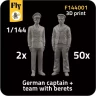 Fly F144001 2x Captain & 50x Sailors w/ berets 1/144