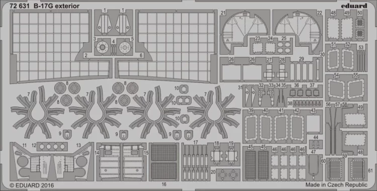 Eduard 72631 SET B-17G exterior (AIRF) 1/72