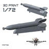 77 Propeller 77PRP788 RS-132 Soviet WWII Rockets (4 pcs.) 1/72
