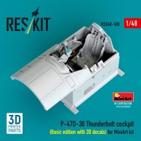 Reskit U48588 P-47D-30 Thunderbolt cockpit Basic (MINA) 1/48