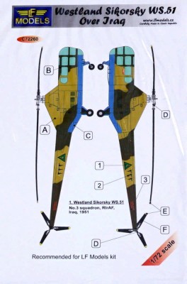 Lf Model C72260 Westland Sikorsky WS.51 over Iraq (LF) декали 1/72