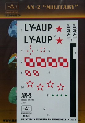 HAD 48126 Decal AN-2 Military (Russia, Poland, Hungary) 1/48