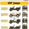 Hm Decals HMDT48040 1/48 Decals Jeep Willys MB/Ford GPW VIP Jeeps 3