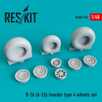Reskit RS48-0263 B-26 (A-26) Invader колеса type 4 (ICM,HAS) 1/48