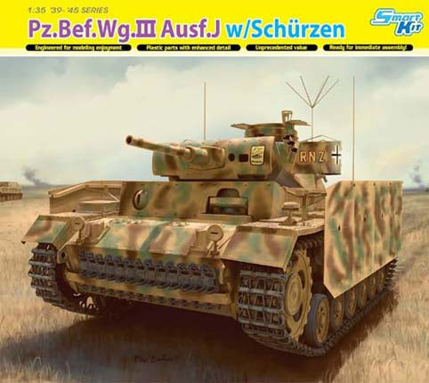 Dragon 6570 Pz.Bef.Wg.III Ausf.J w/Schurzen 1/35