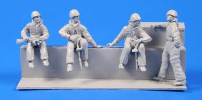 CMK F72288 Soviet Tank Desant Troops WWII (4fig.) 1/72
