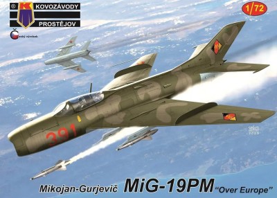 Kovozavody Prostejov 72389 MiG-19PM 'Over Europe' (3x camo) 1/72