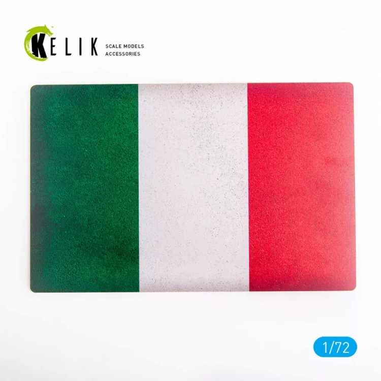 Reskit S72089 Italy Flag Base Acrylic 3 mm (280x180) 1/72