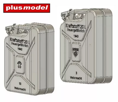 Plusmodel DP3089 German canisters - late Mirona (12 pcs.) 1/35