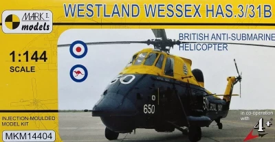 Mark 1 Models MKM-14404 Westland Wessex HAS.3/31B (4x camo) 1/144