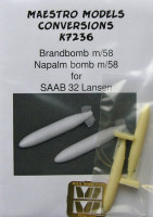 Maestro Models MMCK-7236 1/72 Napalm bomb Norma for A32 Lansen