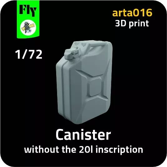 Fly model A0016 Canister without 20 l inscription (10 pcs.) 1/72