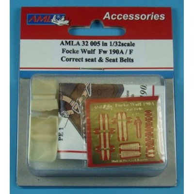 AML AMLA32005 Fw 190A/F - correct seat &amp; seatbelts 1/32