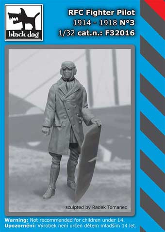 BlackDog F32016 RFC Fighter Pilot 1914-1918 No.3 (1 fig.) 1/32