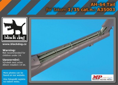 Black Dog BDOA35003 Boeing/Hughes AH-64D tail (designed to be used with Takom kits) 1/35