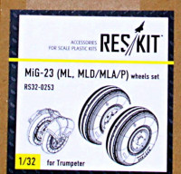 Reskit RS32-0253 MiG-23 (ML, MLD/MLA/P) Колеса (TRUMP) 1/32