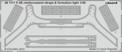 Eduard 481117 SET F-4E reinforcement straps &amp; formation lights 1/48