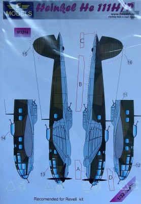 LF Model M3214 Mask Heinkel He 111H/P (REV) 1/32