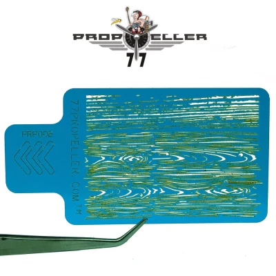 77 Propeller 77PRP008 Airbrush Stencils 'Wood TEXTURE' (90mm x 60mm)