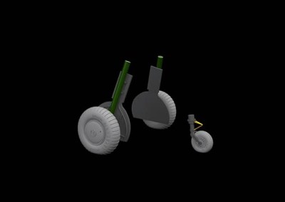 Eduard 632150 BRASSIN 1/32 Bf 108 wheels (EDU)