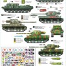 Star Decals 35-C1240 CRO-ARMY # 5. Domovinski Rat / Homeland War 1991-95.Tracked AFVs and tanks.2S1 Gvozdika, M-84 MBT, BTR-50PU, ZSU-57-2 SPAAG,M36B1 and M36B2 Tank Destroyers. [Soviet] 1/35