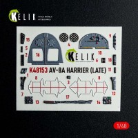 Reskit K48153 AV-8A HARRIER (Late)- interior 3D (KIN) 1/48