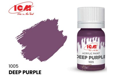 ICM C1005 Темно-фиолетовый(Deep Purple), краска акрил, 12 мл