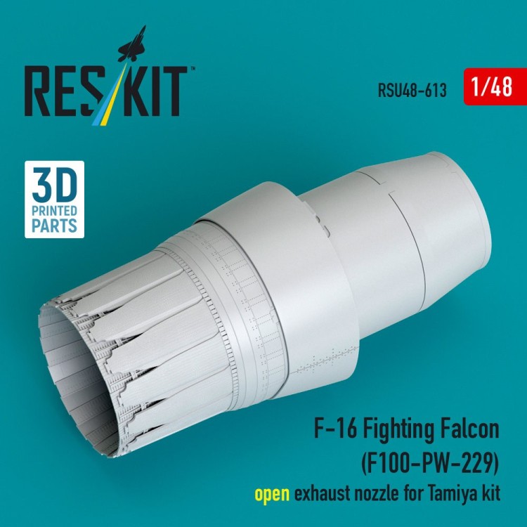 Reskit RSU48-613 F-16 Fight.Falcon (F100-PW-229) exh.noz.(TAM) 1/48