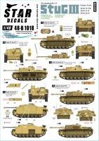 Star Decals 48-B1018 Sturmgeschutz/StuG.III Italian Front. Sturmgeschutz/StuG.III F/8, Sturmgeschutz/StuG.III G, StuH 42 G 1/48