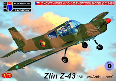 Kovozavody Prostejov KPM72486 Zlin Z-43 "Military/Ambulance" 1/72