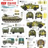 Star Decals 72-A1112 War in Ukraine #1AZOV-Batalion 2014-2022.BRDM-2, UAZ-469, UAZ-452 'Buhanka' and MT-LB with ZSU-23 gun 1/72