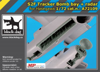 Blackdog A72109 S2F Tracker bomb bay+radar (HAS) 1/72