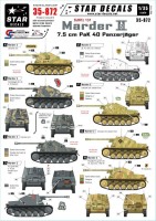 Star Decals STAR35872 Panzerjager Marder II Ausf.D - 7.62cm PaK 36Sd.Kfz.132 on the Eastern front, 1942-44 1/35