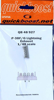 Quickboost QB48 927 P-38F/G Lightning exhaust (TAM) 1/48