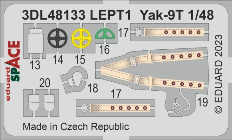 Eduard 3DL48133 Yak-9T SPACE (ZVE) 1/48