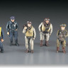 Hasegawa 361072 WW.II Pilot Figure Set (Japanese German U.S/British Pilot Figures) 1/48
