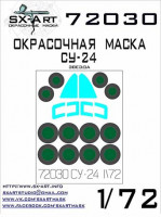 Sx Art 72030 Su-24 Маска для окрашивания (ZVEZDA) 1/72