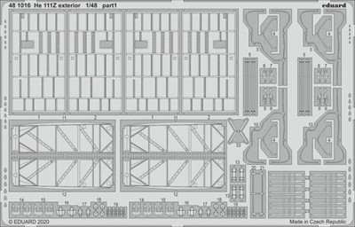 Eduard 481016 SET He 111Z exterior (ICM)