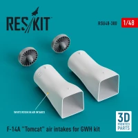 Reskit RSU48380 F-14A 'Tomcat' air intakes GWH 3D Print 1/48
